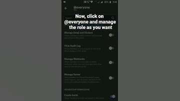 How to manage @everyone role in Discord Mobile #roduz #discord #how #howto #role #roles