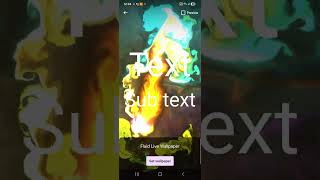 Fluid live wallpaper