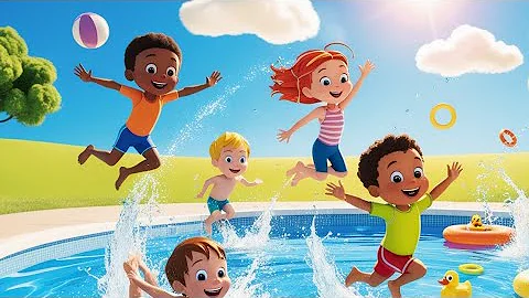 New swimming song | Latest educational cartoon