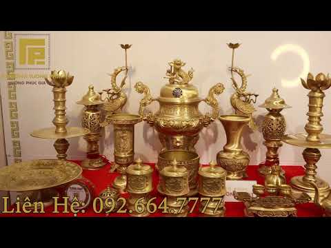 Video Bộ đỉnh đồng ngũ sự hoa sòi đầy đủ, Đồ Đồng Tường Phát - youtube