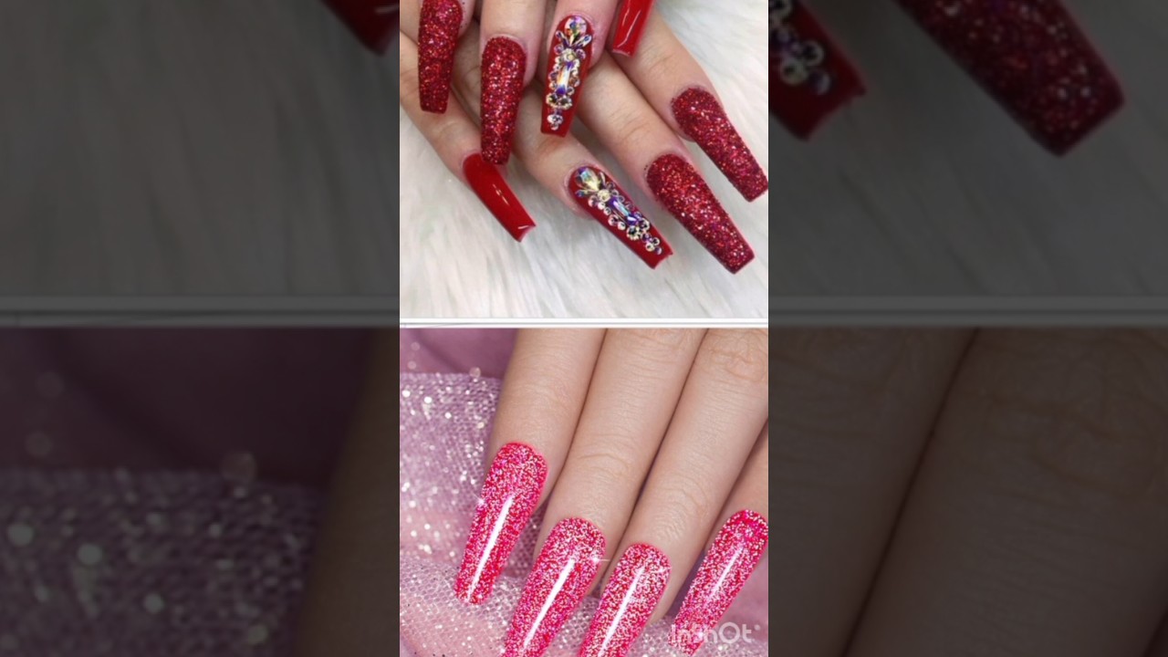 glitter red vs glitter pink choose your favourite object #youtube shorts