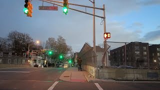 Evening walk in East Orange, NJ | Train station walking north and east