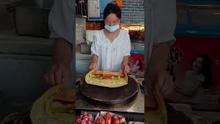 205  Liujiagrain pancake pancake kuaishou records the life of a stall owner street internet celeb