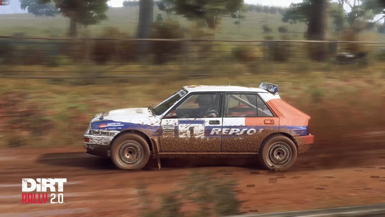 Dirt Rally 2. Lancia Delta HF Integrale. TV Camera Gameplay. YouTube