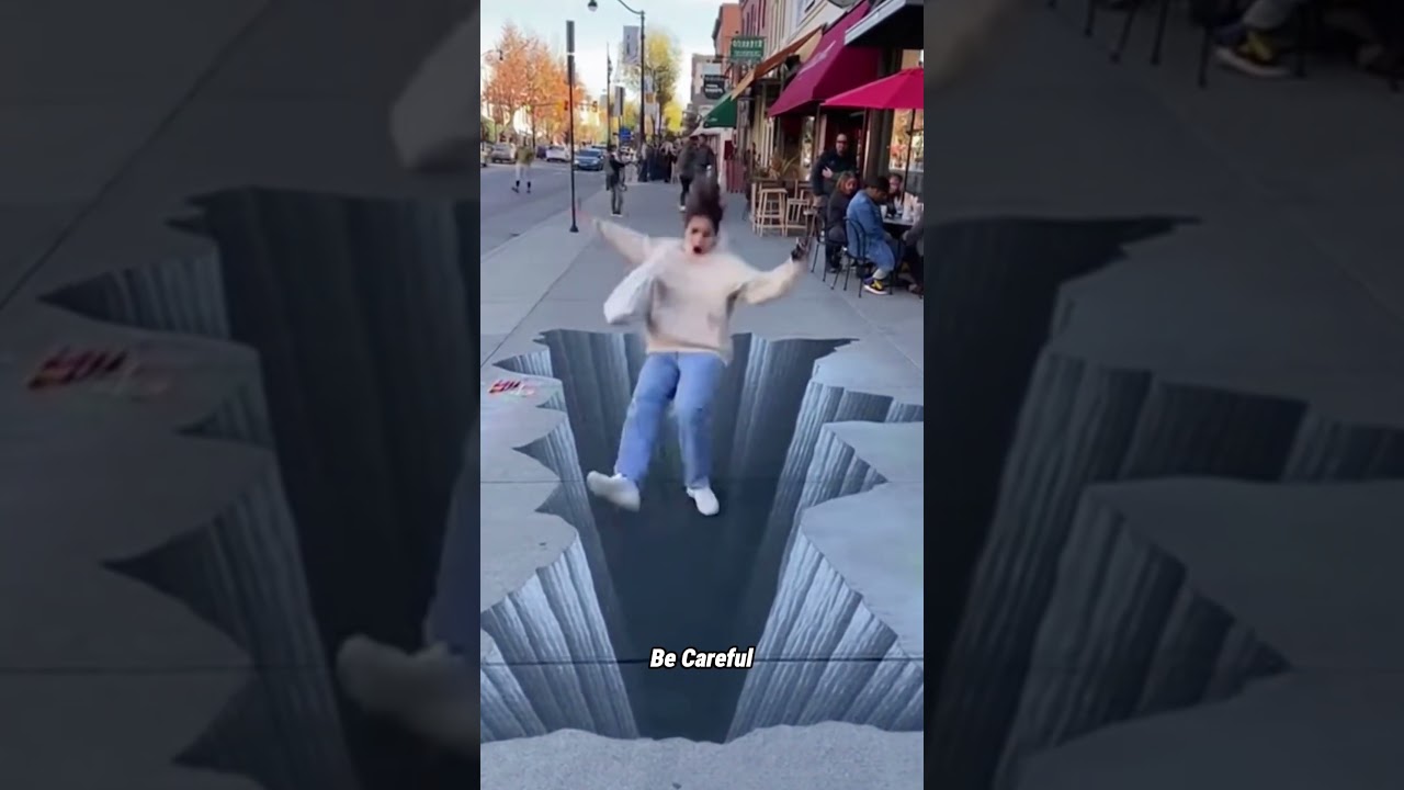 This 3D street art pranked EVERYONE😭😂