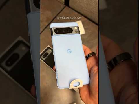 EXCLUSIVE: Hands-On Video of the Google Pixel 8 Pro in the Blue "Bay" color and the Pixel 8.