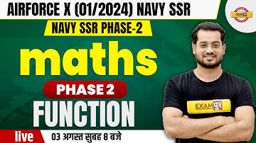 AIRFORCE MATHS CLASS | FUNCTION | AIRFORCE X GROUP & NAVY SSR 2023 | MATHS BY VIVEK SIR