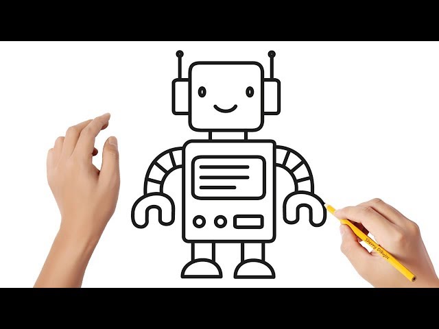 Cómo dibujar un robot | Dibujos sencillos - YouTube