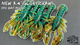 3.4" Epic Glory Craw! | Epic Bait Molds