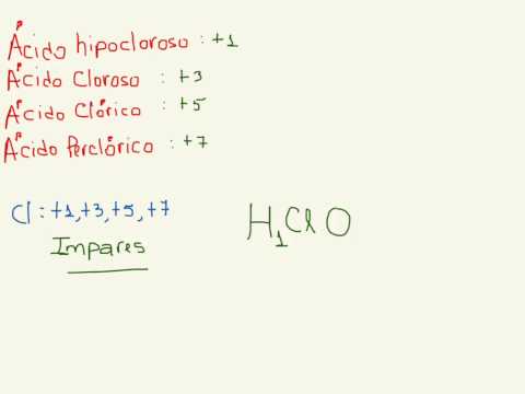 Video: ¿Fórmula del ácido hipocloroso?