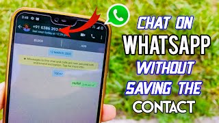 How to send a WhatsApp chat without saving the contact 2020 || WhatsApp Tips and Tricks screenshot 4