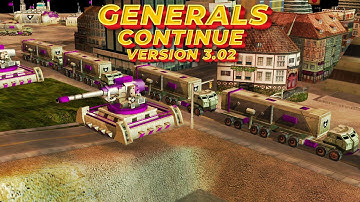 USA Super vs 2 USA Air Force | Mod GENERALS CONTINUE 3.02 | C&C Generals Zero Hour