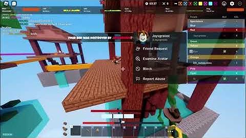 DEVS PLS BAN THIS HACKER (ROBLOX BEDWARS)