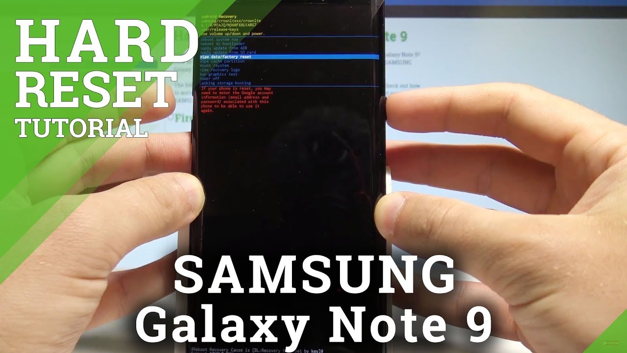 Samsung Note 10 Hard Reset Bypass