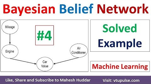#4. Bayesian belief network Solved Example Milage Engine Air Conditioner Car Value by Mahesh Huddar