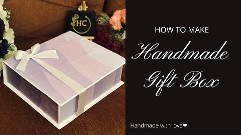 Most Requested | How to make handmade gift box | Full detailing | shirt hamper | Heavenly creations