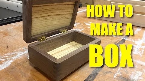 Box Made Using Finger Joints