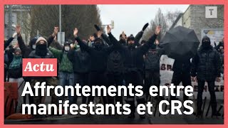 Grève : affrontements entre CRS et manifestants pour libérer un pont bloqué  à Brest