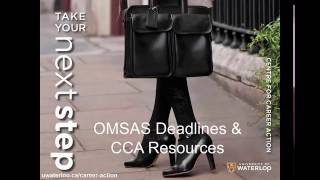 Admission Tips: OMSAS Deadlines & CCA Resources
