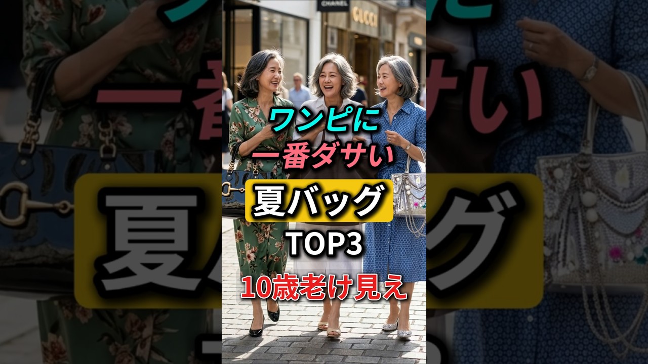 👗 60代から、夏ワンピはバッグひとつで10歳老けて見えます #夏ワンピ #シニアファッション #60代ファッション #shorts