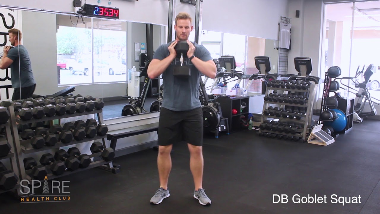 DB Goblet Squat - YouTube