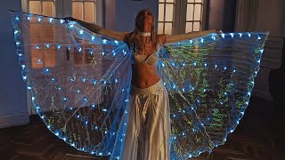 'Feeling Good' - belly dance with LED Isis wings - Tatiana Spiteri
