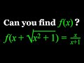 Solving a Quick and Easy Functional Equation