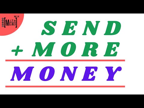Send More Money | Puzzle only a genius can solve | MAX MATH GAMES