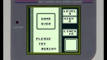 "Tetris" Music : 6 - Game Over