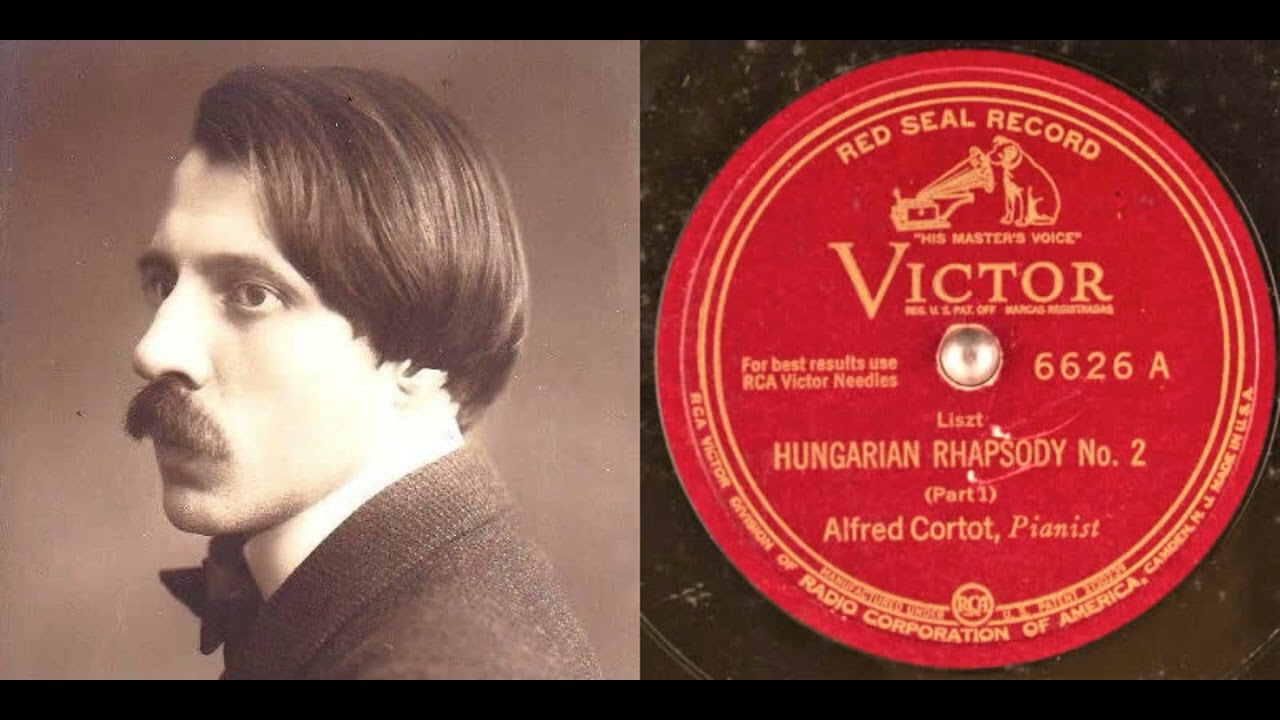 1926 US Victor 78rpm] Alfred Cortot plays Liszt: Hungarian