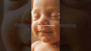 Baby smile in mother's womb