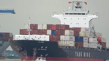 Tàu lai dắt sức mạnh 3.200HP kéo quay đầu tàu container quá nhanh