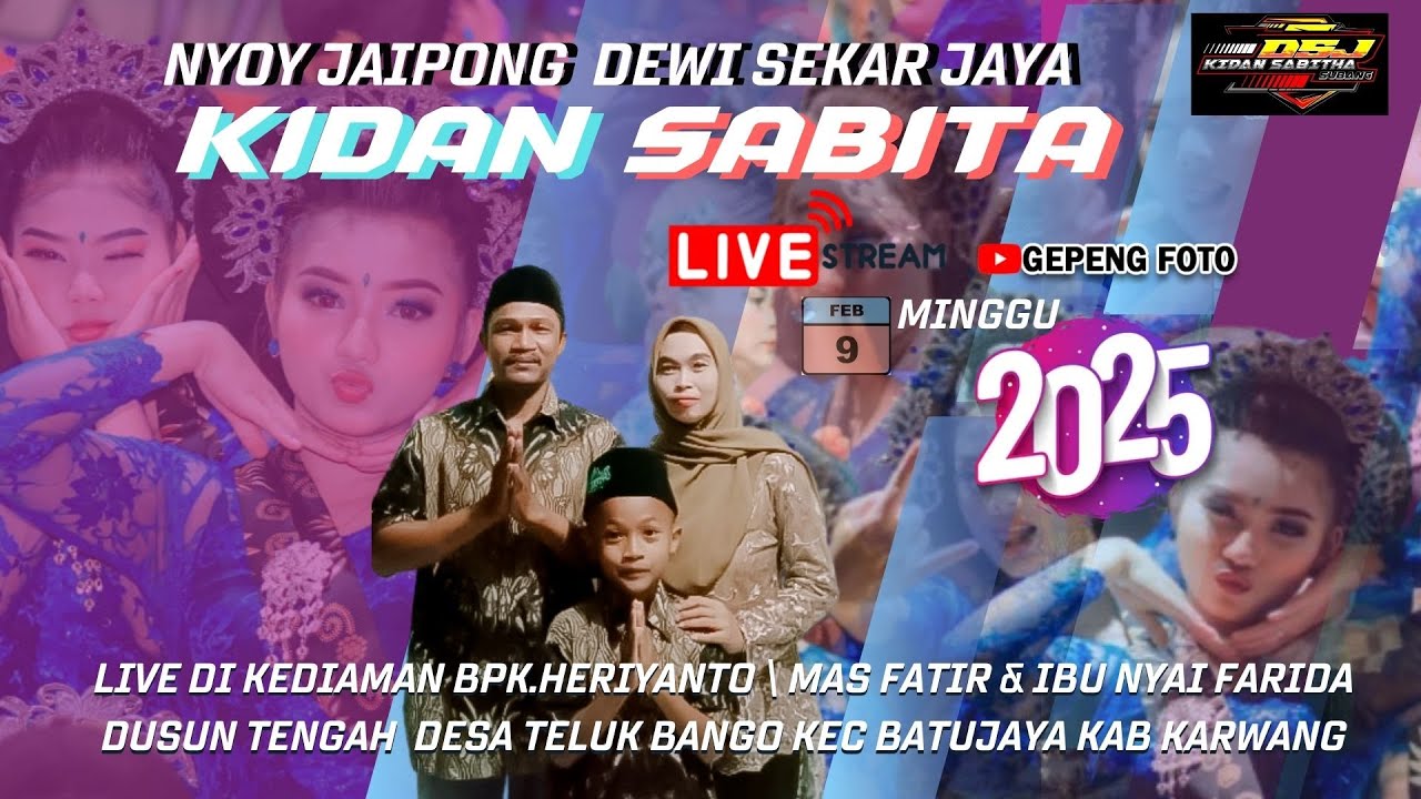 LIVE  JAIPONG  KIDAN SABITA llHAJAT  MAS FATIR & IBU FARIDA ll TELUK BANGO ll BATUJAYA KARAWANG