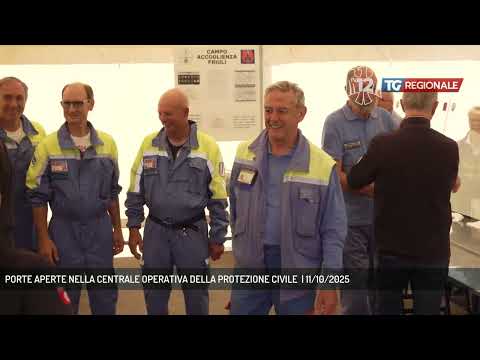 PORTE APERTE NELLA CENTRALE OPERATIVA DELLA PROTEZIONE CIVILE  | 11/10/2025