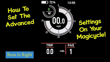 Advanced Settings For The Magicycle Deer, Ocelot Pro and Cruiser Pro Ebikes (and non-pro too)