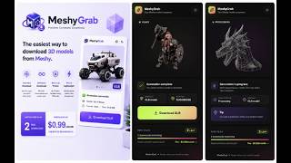 How to Download 3D Models from Meshy.ai — MeshyGrab Chrome Extension