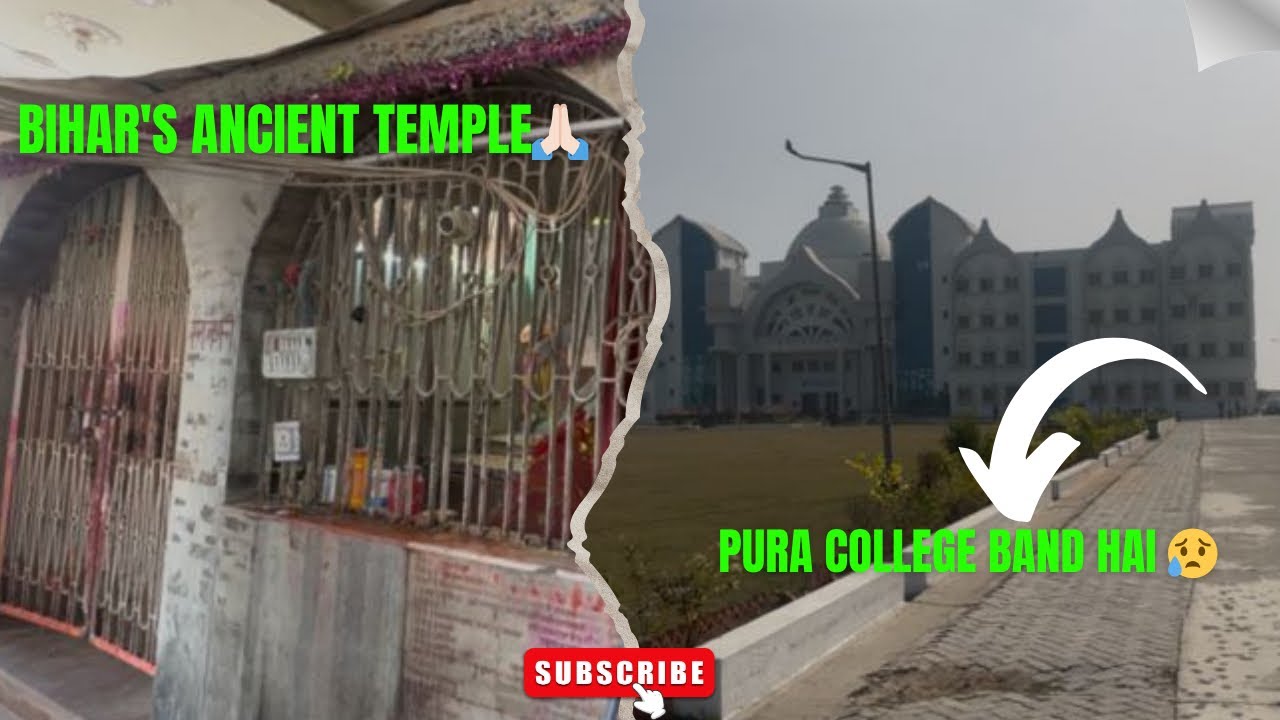 BIHAR Ka ANCIENT TEMPLE 🛕 | Pura COLLEGE Band Hai☠️ | Alice Aryany | #reaction #study #travel #fyp 