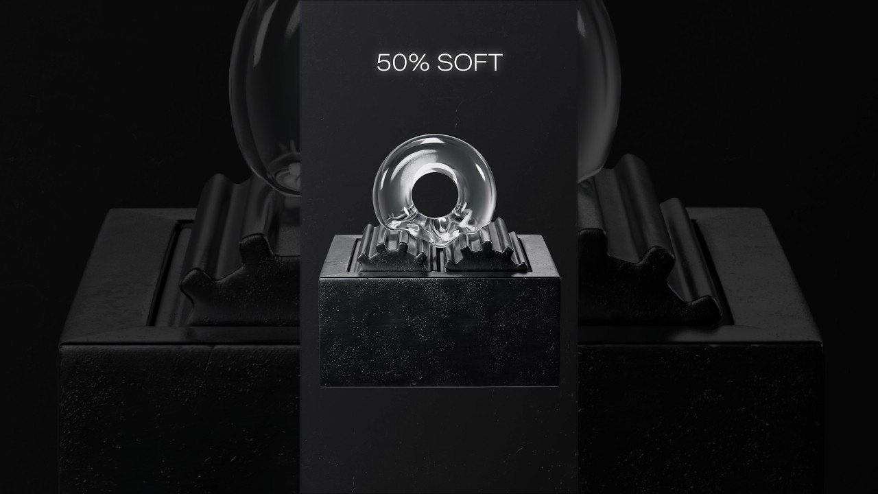 0% vs 100% Torus Softness 3D Soft Body Simulation 