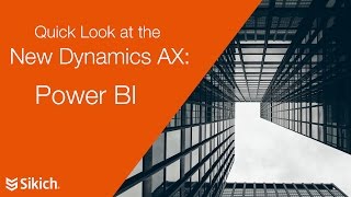 The New Dynamics AX and Power BI