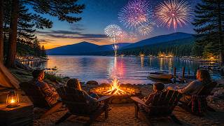🎇 Fireworks Celebration | 4th of July | Soft Jazz | 1 Hour screenshot 3