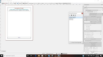 Scribus - Master Pages, Page Numbering and Templates in Scribus