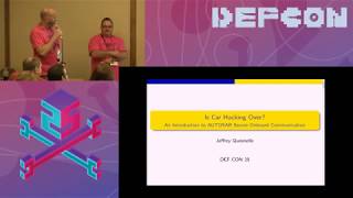 DEF CON 25 Car Hacking Village - Jeffrey Quesnelle - An Introduction to AUTOSAR Secure Onboard