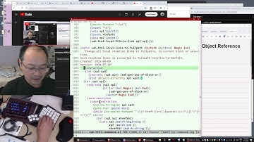 Ep563, Emacs Lisp Coding move-html-text-block and random chat