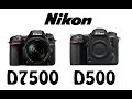 Nikon D7500 vs Nikon D500