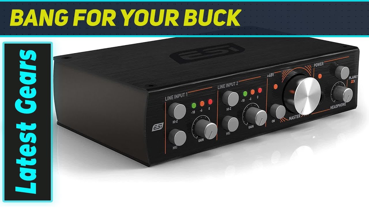 ESI planet 22x: The Best Compact Dante Audio Interface? - YouTube