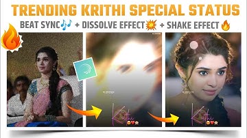 Krithi shetty special beat sync status editing in alight motion🔥👌