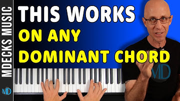 Easy Jazz Piano Chord Substitution That Works On All Dominant Chords. Jazz Piano Tutorial