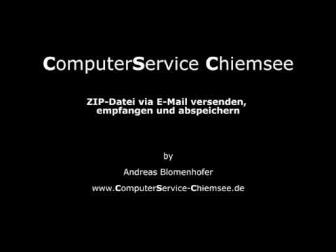 ZIP-Datei via E-Mail versenden, empfangen und abspeichern