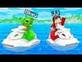 Mikey vs JJ Jet Ski Challenge in Minecraft Maizen Mikey vs JJ Jet Ski Challenge in Minecraft Maizen