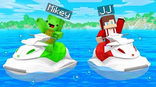 Mikey vs JJ Jet Ski Challenge in Minecraft (Maizen)